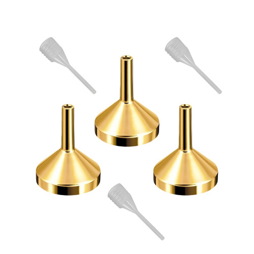 3 Stück kleiner Trichter,-Gold S