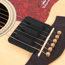 Black Silicone Guitar Mute Pad Sound Hole Cover for Musical Instruments