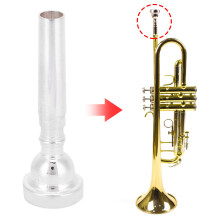 Premium Silver 3C Trumpet Mouthpiece, 8.7cm Size for Brass Instruments
