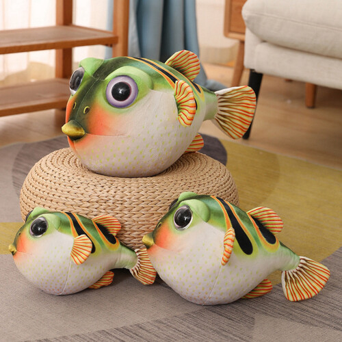 Lebendige Kugelfisch Plüschtier – Weiches Stofftier Perfektes Geschenkidee