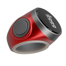 Advanced Intelligent Rings Digital Counter For Prayer Tracking Mindfulness Religious Ceremonies Inventory Counting Red