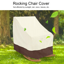 Waterproof Rocking Chair Cover Beige Coffee 70x83x99cm Garden Furniture