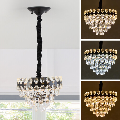 Living And Home Elegant LED Crystal Pendant Light 2