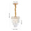 Living And Home Elegant Crystal Pendant Light 6