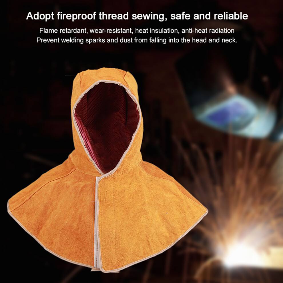 Breathable Cowhide Welding Hat Anti Spatter Heat Insulation For Electric Work 7891362170752