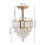 Living And Home Elegant Crystal Pendant Light 6