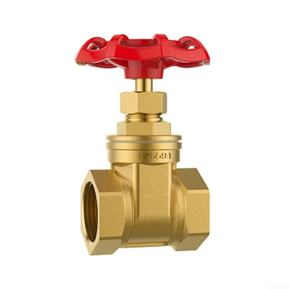 Brass Gate Valve With Internal Thread Connection For Water, Oil, Gas And Steam Applications In Dn15, Dn20 And Dn25 Sizes (1/2", 3/4", 1")(Dn20) 9105992121830