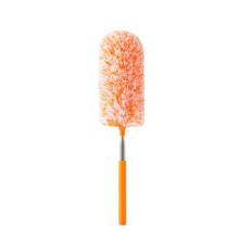 Dust Duster Microfiber Duster Brush Extendable Hand Dust Removal Cleaner Anti Dusting Brush Home Air-condition Feather Car Furnitur Cleaning(Orange)