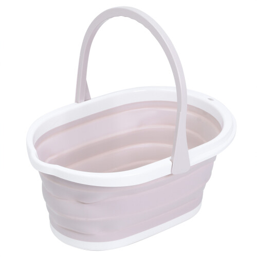 High Quality Light Pink Foldable Mop Bucket - 5cm Compact Storage 1