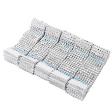 Enfeites brilhantes para casamento, anéis de guardanapo de plástico com strass para decoração de mesas, porta-guardanapos elegantes para jantar,