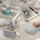 Βάση σφουγγαριού για νεροχύτη Sink Caddy, αντιολισθητική και γρήγορης ξήρανσης για 5