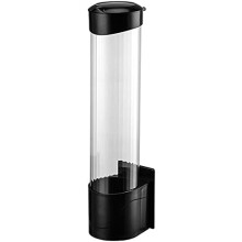 Dispensador de copos de papel e plástico autoajustável, com bico de aço inoxidável para cola ou montagem na parede com placa de rosca, ideal para