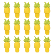 Hjem Bar Tilbehør Ananas Vinglas Flaskeprop, Farverigt og Trendy Design til Vinelskere, Holdbar og Sikker Silikone Genanvendelig Drikkeflaske