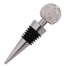 Bling Bling Decorative Crystal Wine Stopper, Offering A Premium Seal Preservation While Being Reusable, High-Quality Materials Ensuring Durability For