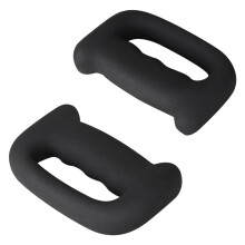 Premium Hand Weights for Men and Women for Shadowboxing, Boxing Training,Aerobics, Core and Fitness Exercises(2kg) Black