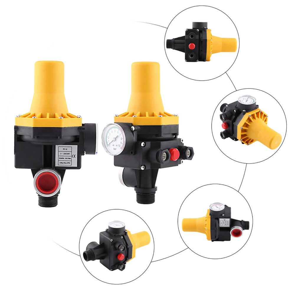 Automatic Water Pump Controller 10A | 24X13.5x12.5cm Pressure Gage 3511362177431