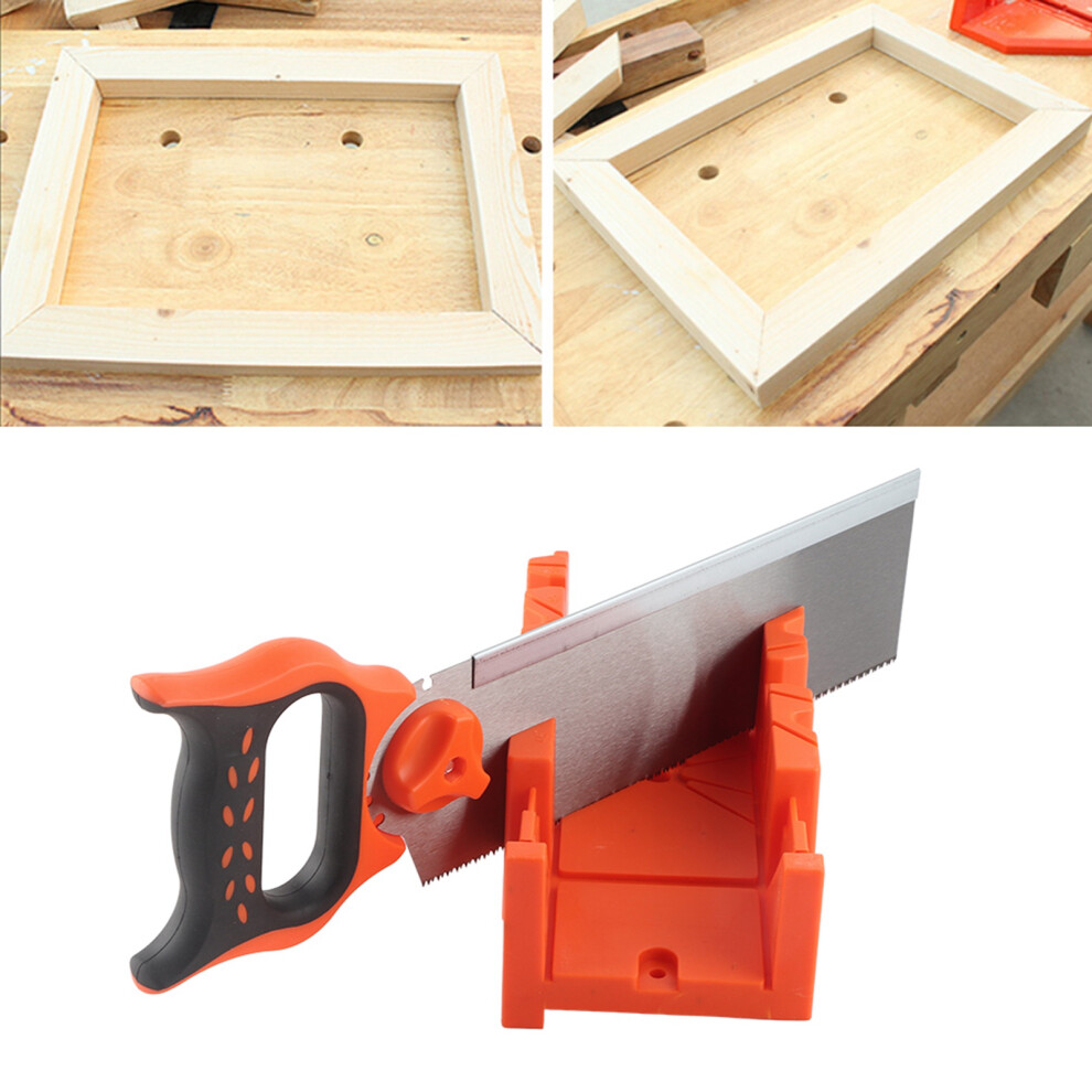 12-Inch Abs Clamping Mitre Box With 14-Inch Back Saw For Precise Woodworking 6931362177625