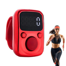Quilt Counter, Hand Counter, Waterproof Smart Pitch Counter, Portable Sports Clicker for Youth, Elderly, Family, Friends, Home, Office Red