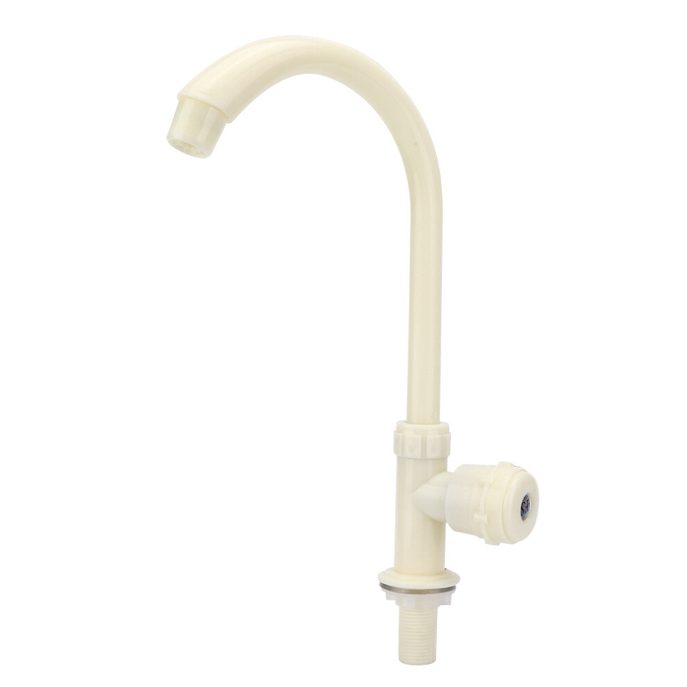 Plastic G1/2In Kitchen Faucet Single Cold Rotating Vertical Water Tap For Home 4941362178098