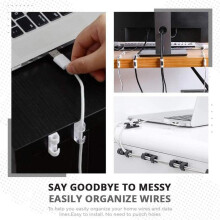 40 Stück Kabelclips Selbstklebender Kabel-Organizer für Auto, Büro & Haushalt, 3 Farben