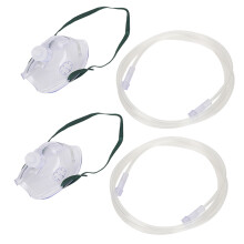Disposable Face Shield Adult Close Fit Oxygen Mouth Muffle with Tube