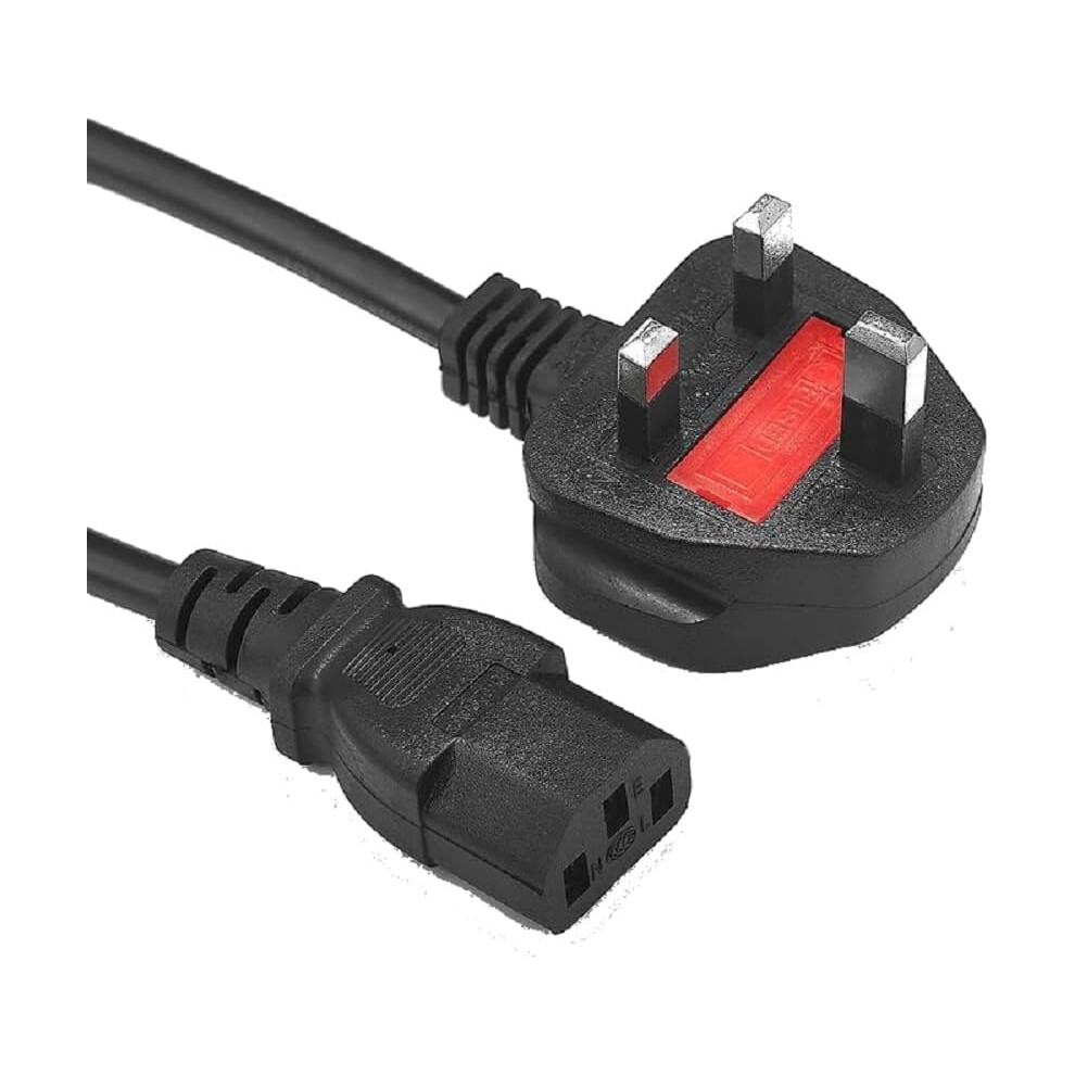 10Meter Kettle Lead Power Long Iec Cable 18Awg, Bs 1363 To C13, 10A 250V Replacement Ac Power Cord,Pc Monitor 9323874005164