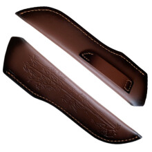 Leather Knife Sheath, Handmade Straight Blade Holder for Hunting, EDC, Outdoor Use