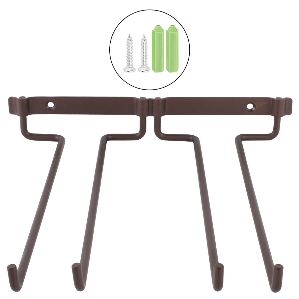 Under Cabinet Wine Glass Rack, Stainless Steel Wine Glass Hanger For Home Decor, Quality Iron Ware Offers Durability, Convenient Storage Solution With-image-OPC-PMZWYZH-NEW