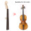 Violin Neck Maple Ebony Fingerboard Black 4/4 Instrument Replacement Part 8