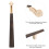 Violin Neck Maple Ebony Fingerboard Black 4/4 Instrument Replacement Part 4