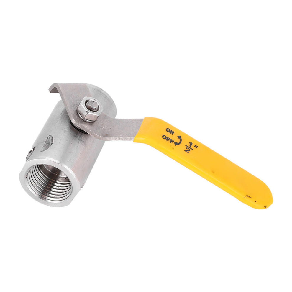 All-Steel Mechanical Ball Valve Dn15 1/2 Inch 201 Stainless Steel Threaded 7611362184197