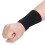 Schwarz, Polyester-Faser-Sporthandschützer Paar, elastischer Halt, Einheitsgröße 7
