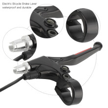 2 Stück Aluminium E-Bike-Bremshebel mit 1,3 m Kabel für Scooter