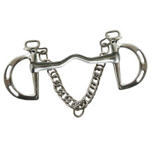 Stainless steel Equestrian Horse Bit Combination Correctional Short Shank L
