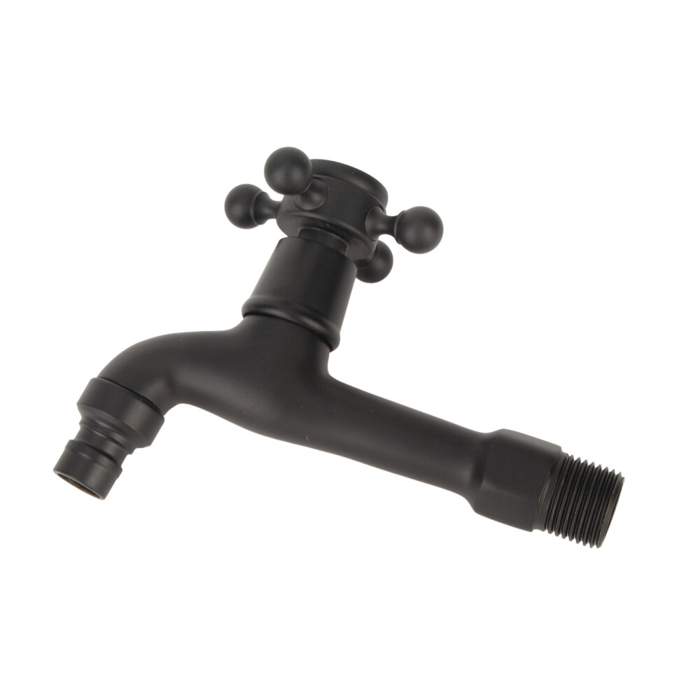 Rust-Resistant Antique Brass G1/2In Laundry Faucet Easy To Install 4261362185286