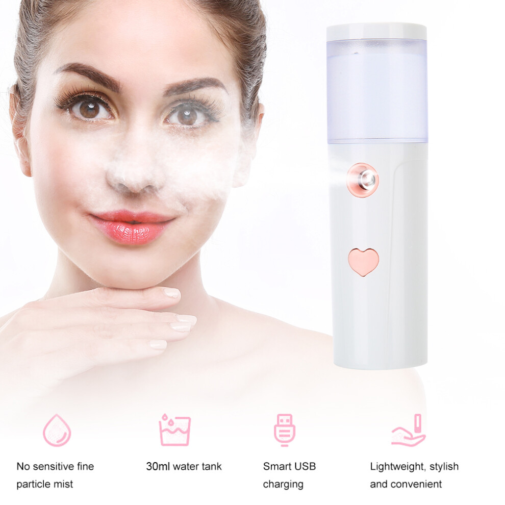 30ml USB Rechargeable Nano Face Mister Portable Handheld Hydration Sprayer