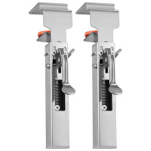Steel Adjustable Drawer Clamp 2 Pack, Spring Mechanism, Orange Button Lock, 8.77 In - 9.84 In (223 Mm - 250 Mm), Installation And Furniture Repair