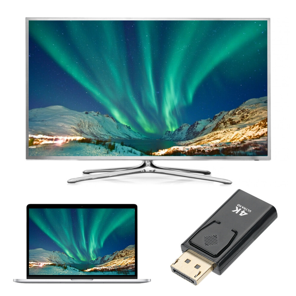 2Pcs Displayport To Hdmi Adapter 4Kx2k Converter For Hdtv Pc Laptop 4661362186892