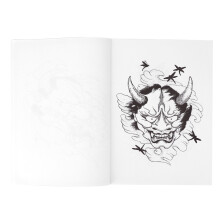 Hannya-Muster-Tattoo-Übungsbuch, 50 Motive, 28,5  21 cm