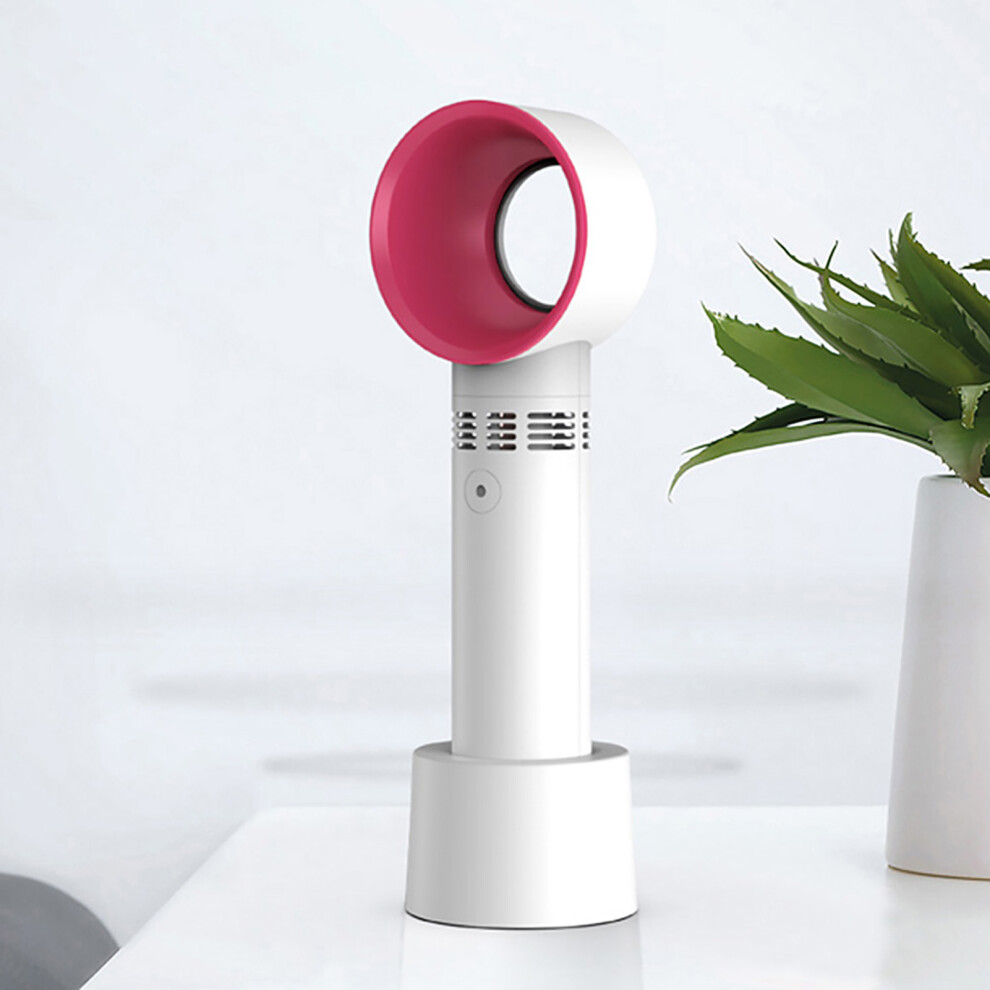 Mini Usb Rechargeable Bladeless Fan Portable Handheld Cooler White 4081362187468