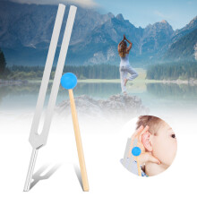 OM136.1HZ Aluminum Alloy Tuning Fork & Wood Hammer Sound Therapy Set