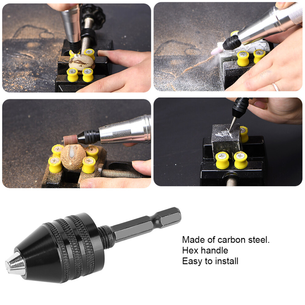 Short M8 X 0.75 Tool Chuck Rod For 3-Jaw Mini Drill Steel Grinder Accessory 9441362191042