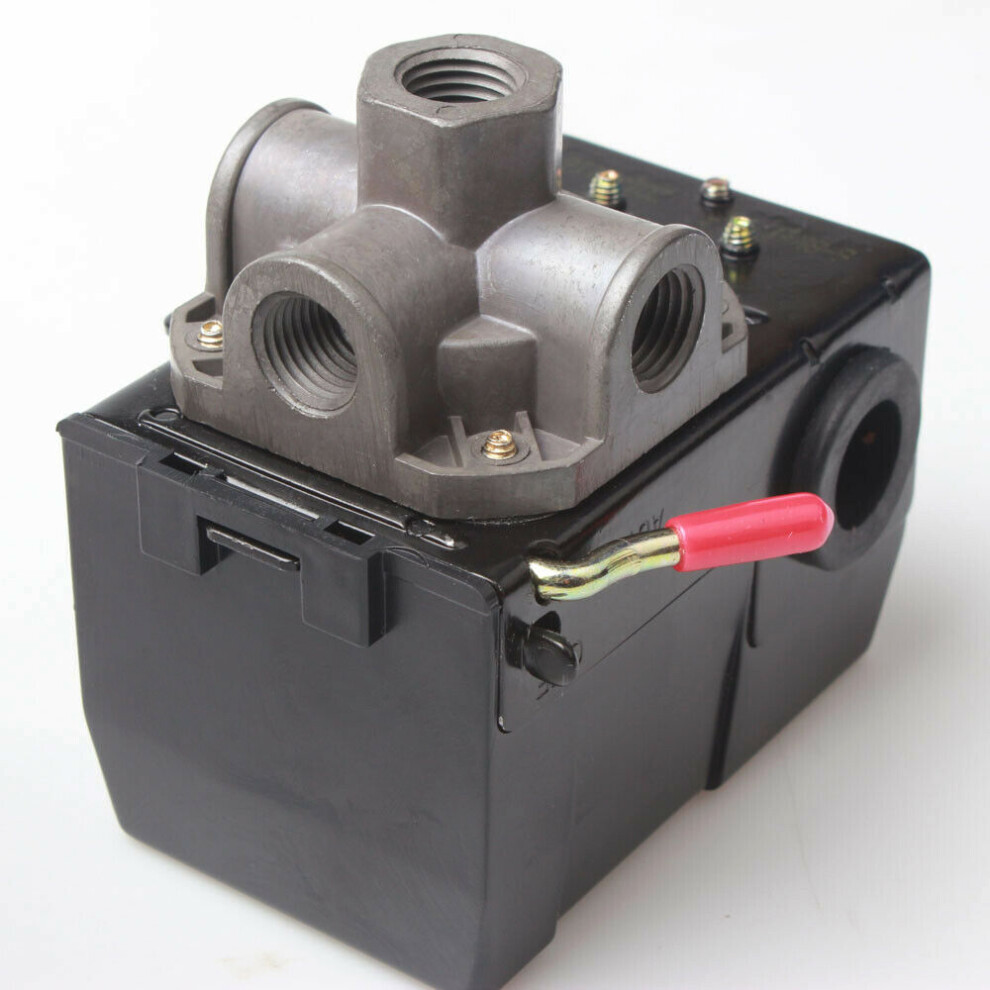 Air Compressor Control Valve 120Psi Pressure Switch 4 Port With On/Off Lever 7901362192392