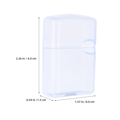 2Pcs Tpu Transparente Para Isqueiro Resistente 1