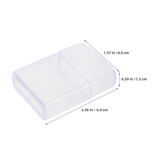 2Pcs Tpu Transparente Para Isqueiro Resistente 2