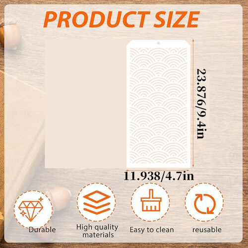 Stencil Template For Wall Art Fabric Painting Craft with 2
