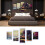 5PCS Rahmenlose Leinwand Landschaft Cottage Muster 11