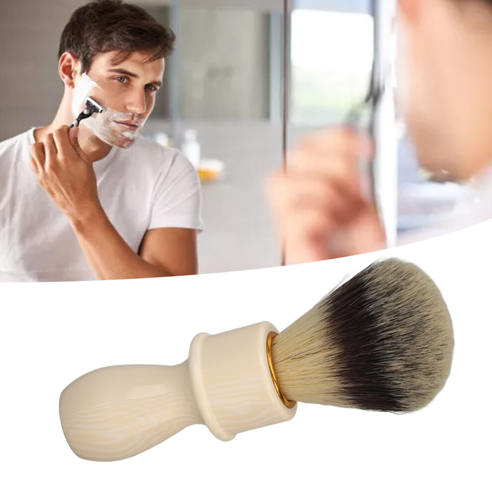 Unisex Ergonomic Resin Handle Men Shaving Brush Soft Hair Face Grooming Tool