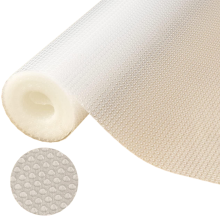 Cabinet Lining for Kitchen Shelves, Refrigerator Liner with Easy Cut Feature, Non-Adhesive Shelf Liners Made from Washable Food-Graded EVA Material, E