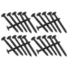 36Pcs Vinyl Shutter Fasteners Plastic Screws For Window Louver